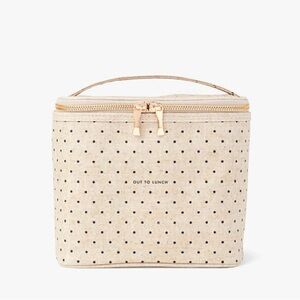 Kate Spade Beige Polkadot Out To Lunch Tote OS